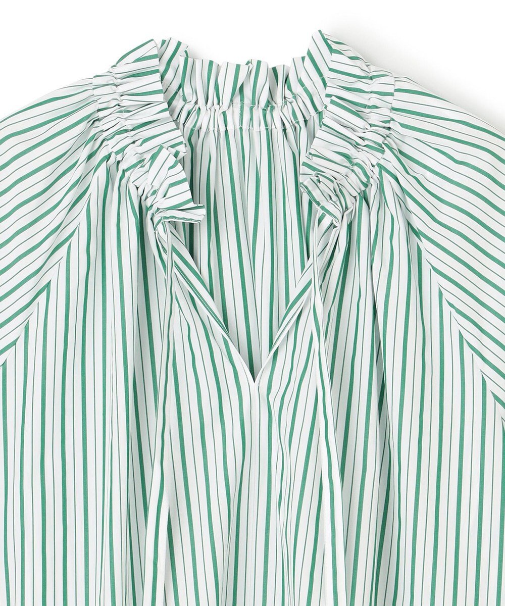 UNFILO フリルネック ブラウス 