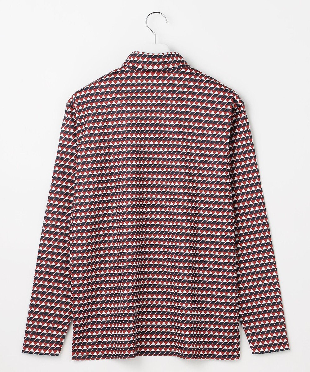 23区GOLF 【MEN】フラッグ総柄長袖ポロシャツ 