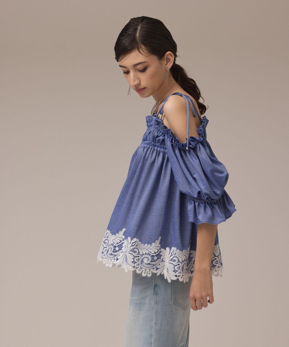 GRACE CONTINENTAL ギャザーフレアトップ 