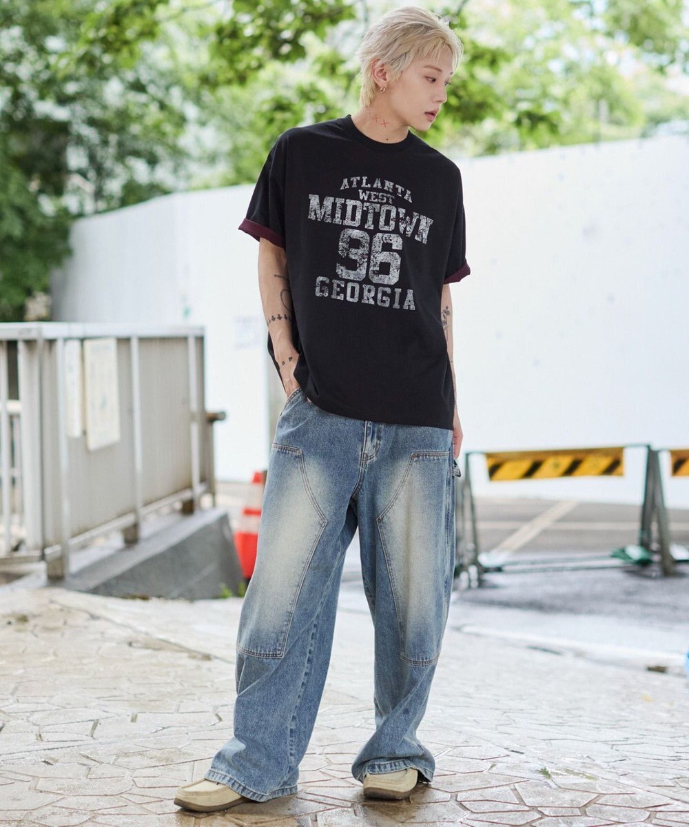 WEGO 【ユニセックス着用ITEM】バイカラーロゴT（SS） 