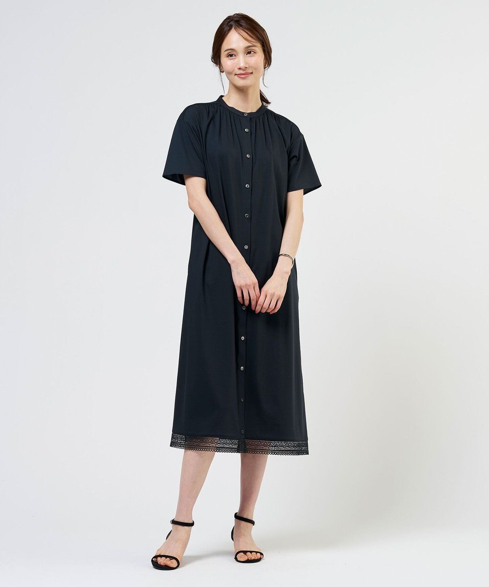 J.PRESS LADIES L 【WEB限定】プレーティングジャージー ワンピース 