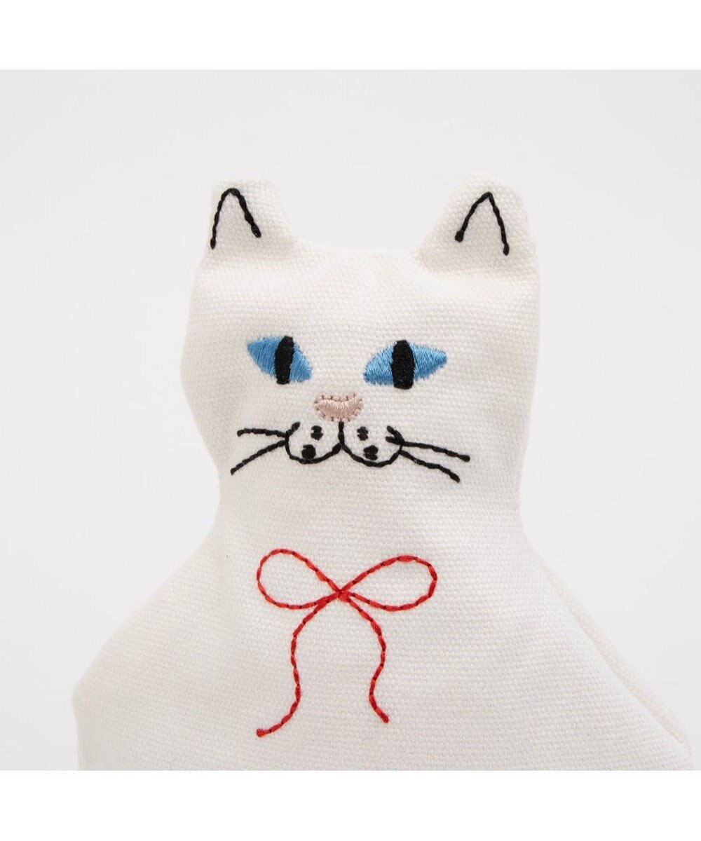 UNBILLION カシュカシュ cachecache / ネコ刺繍自立ポーチ 