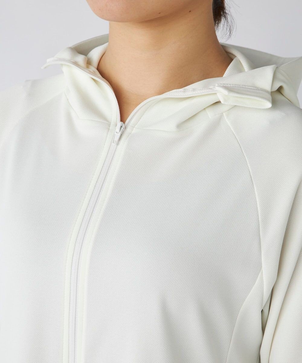 OP／FILA 【ocean pacific】フェイスガード付き バックフリル ラッシュガードパーカー 