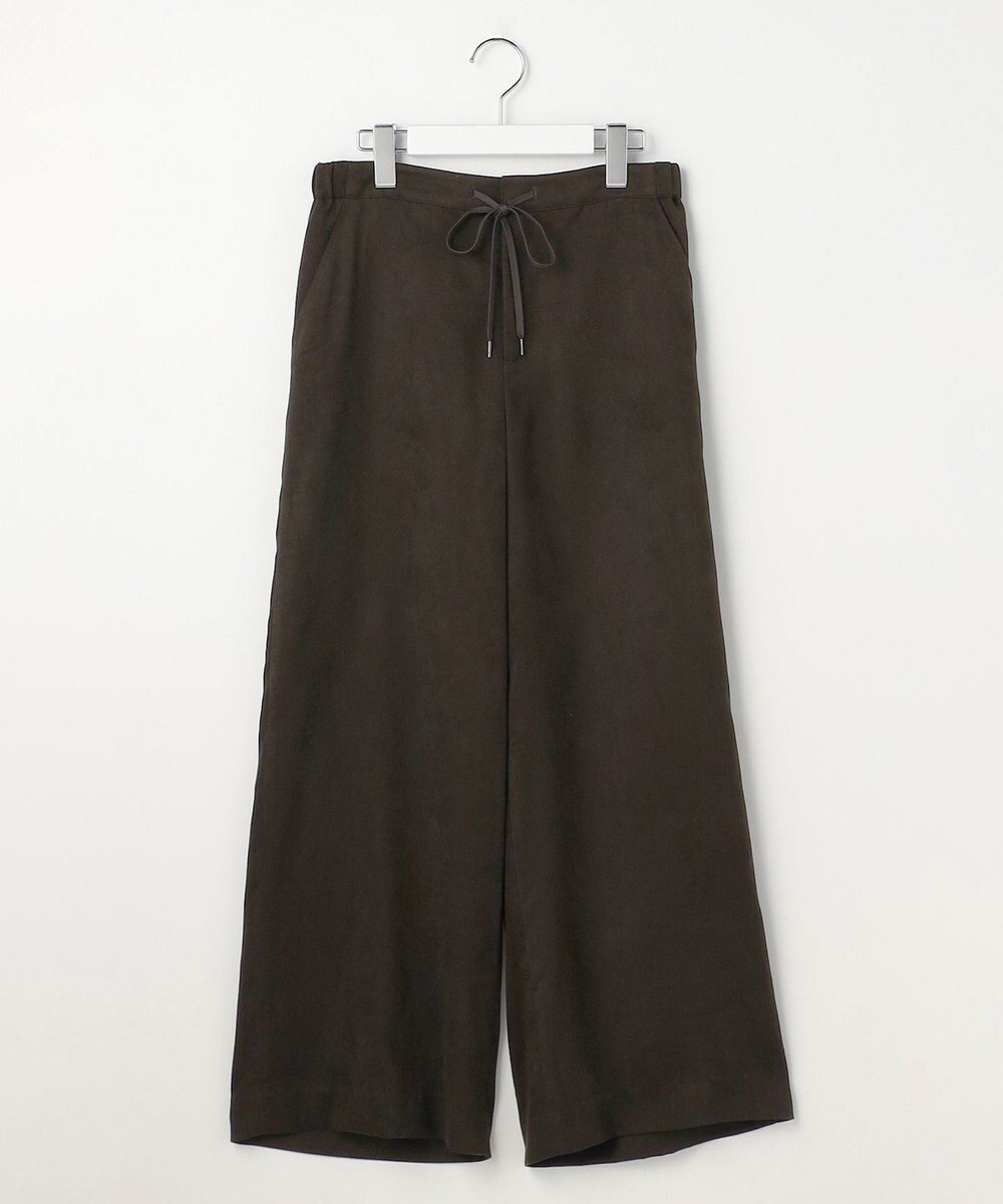 J.PRESS LADIES L マイクロライトスエード ワイド パンツ 