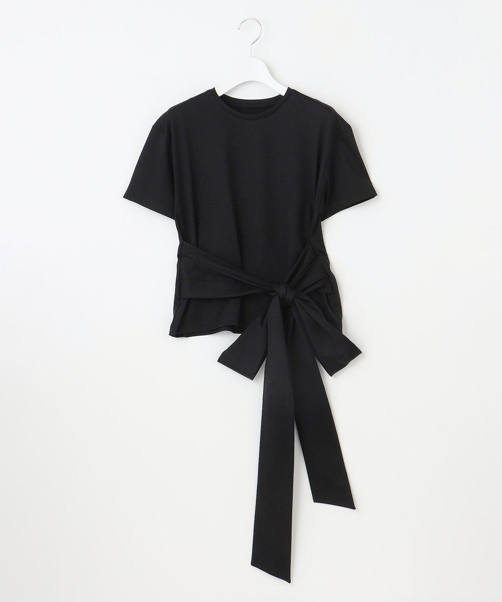 23区 L 【エステータ】スーピマシングルジャージー サッシュデザイン カットソー 