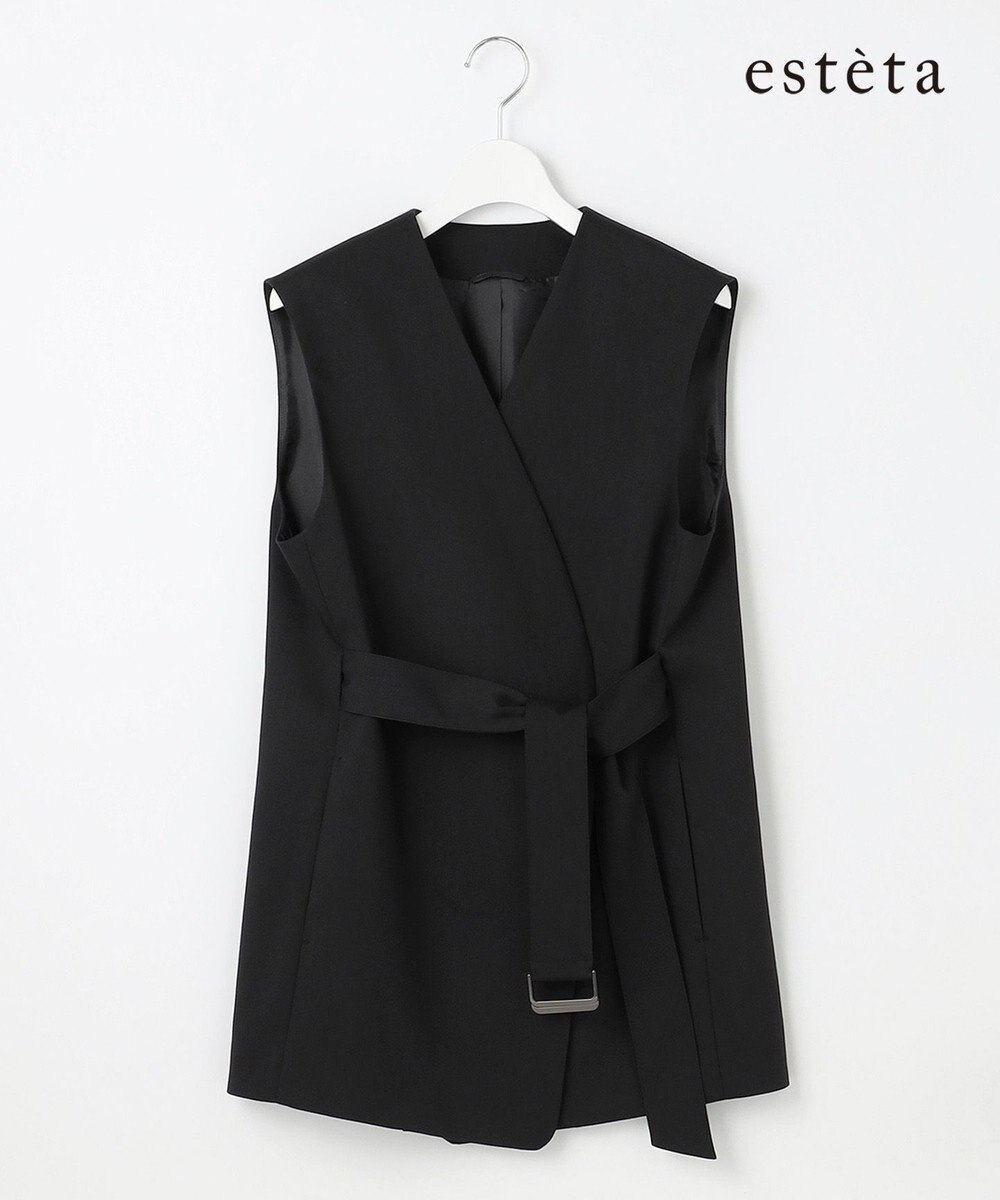 23区 【エステータ】ライトダブルクロス ジレ 