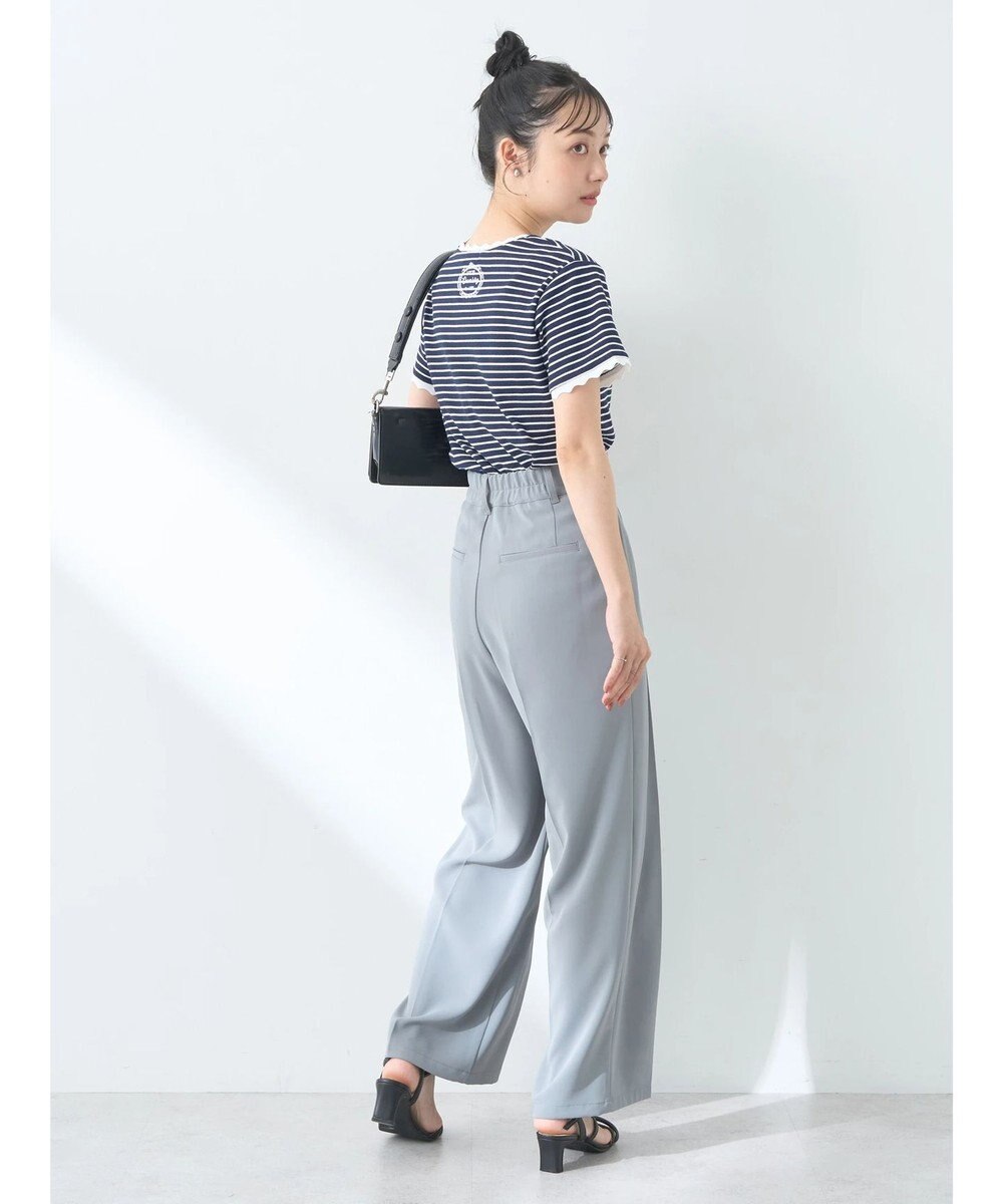 earth music&ecology バイカラースカラッププルオーバー 