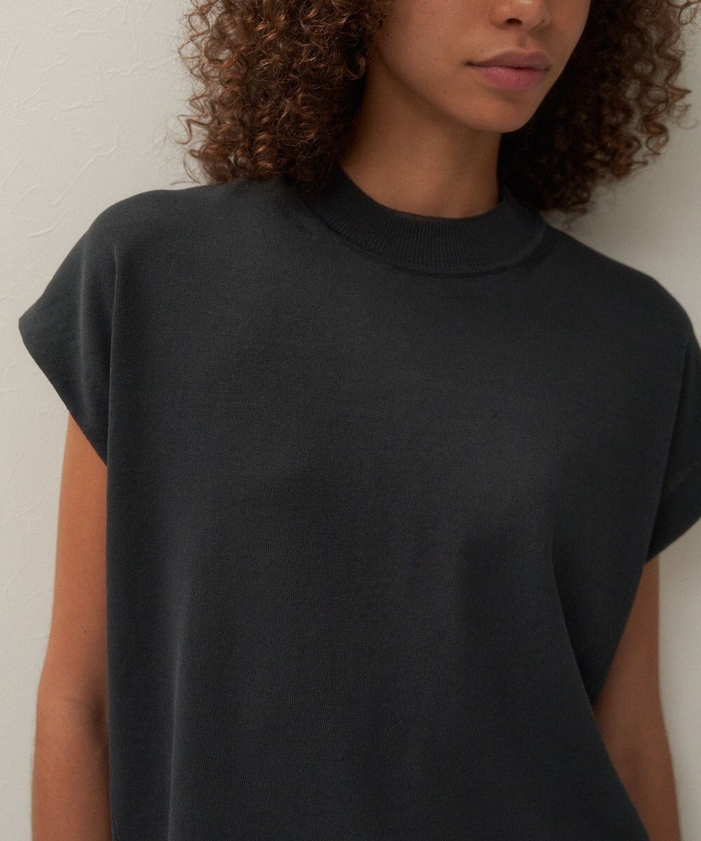 ATON WASHI KNIT | モックネックベスト 