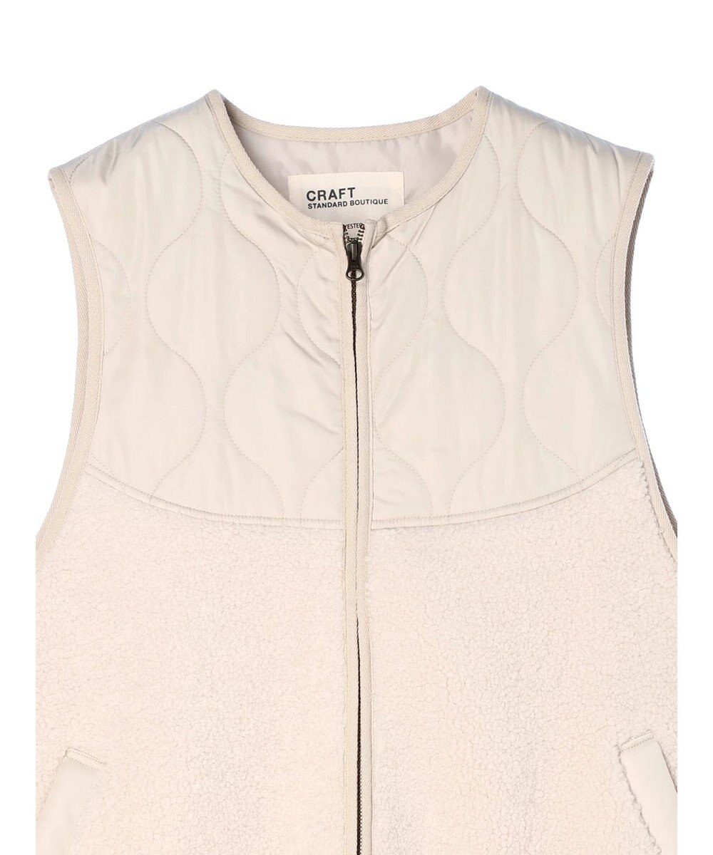 CRAFT STANDARD BOUTIQUE キルティングボア切替ベスト 