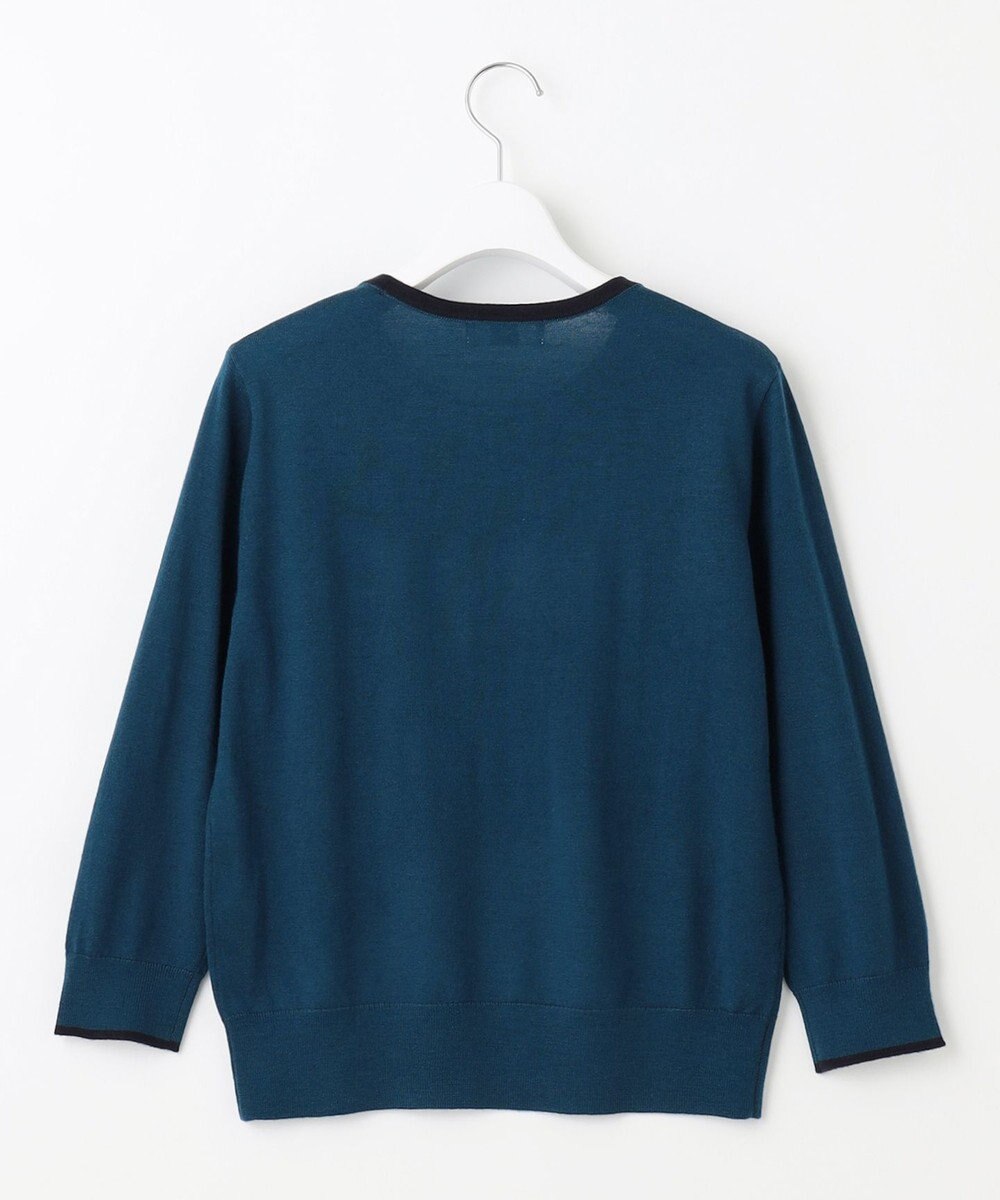 J.PRESS LADIES 【洗える】トリムツイン ニット 