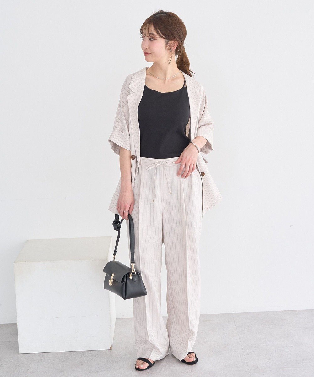 earth music&ecology 【セットアップ対応】リネンライクリラックスパンツ 