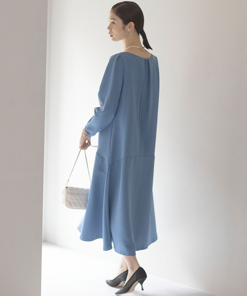 組曲 L ラメジャカード ボートネックワンピース 