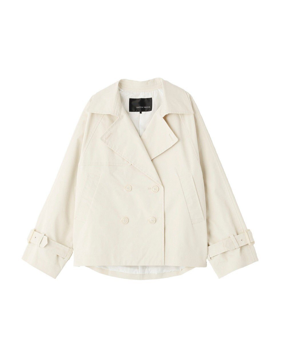 YECCA VECCA レースMIXショートトレンチコート 