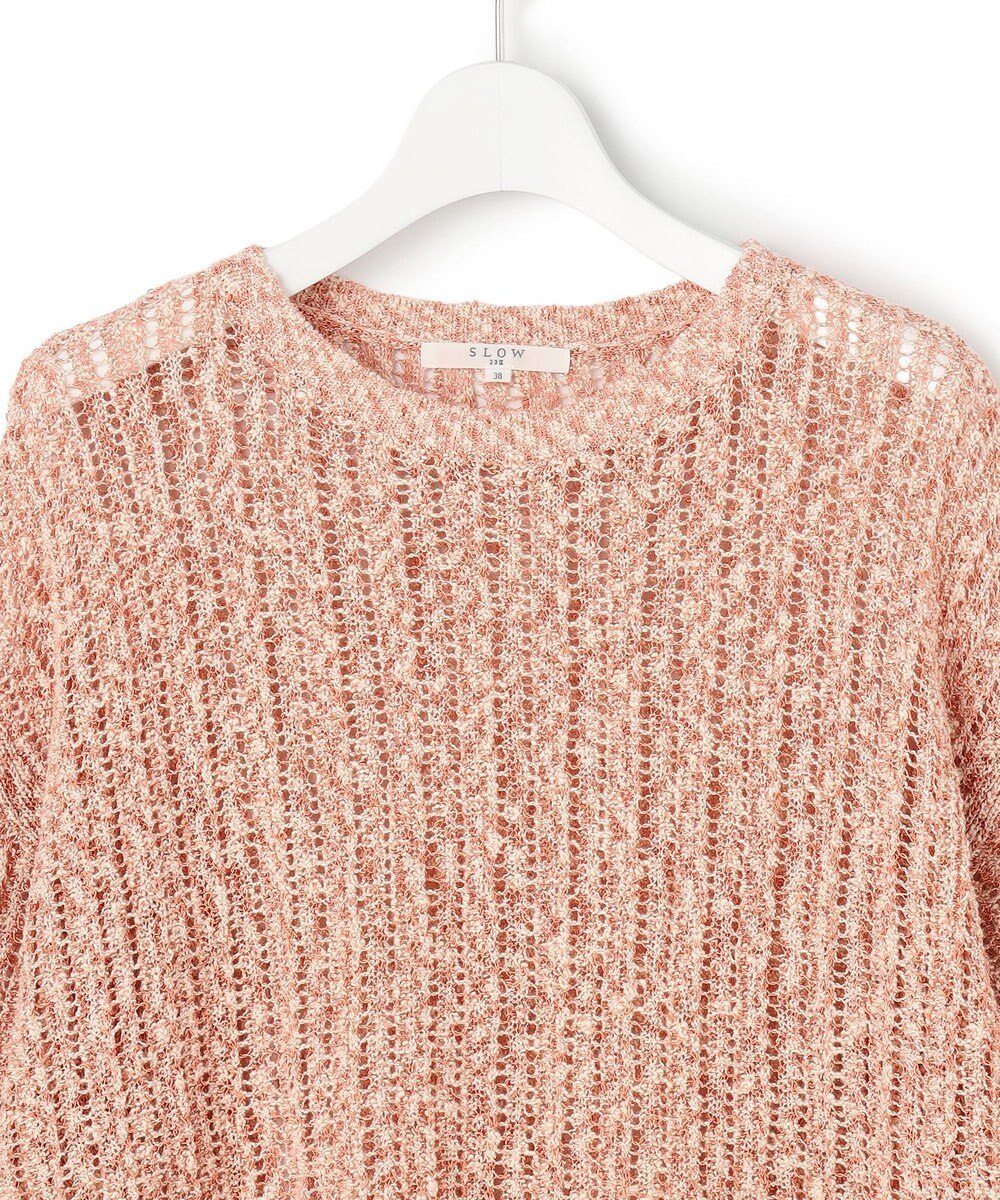 23区 【SLOW/一部店舗限定】エンブロイダリープルオーバー サマー ニット 