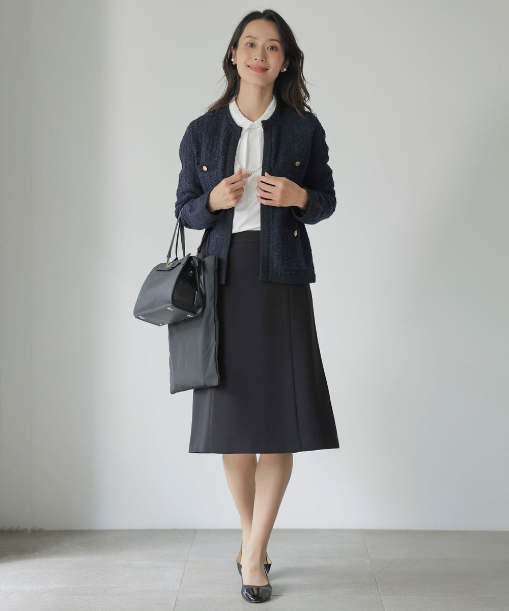 J.PRESS LADIES プレーティングジャージー レース襟 カットソー 