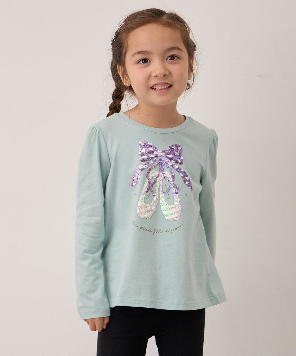 ANY KIDS ミラクルスパンコール 長袖Tシャツ 