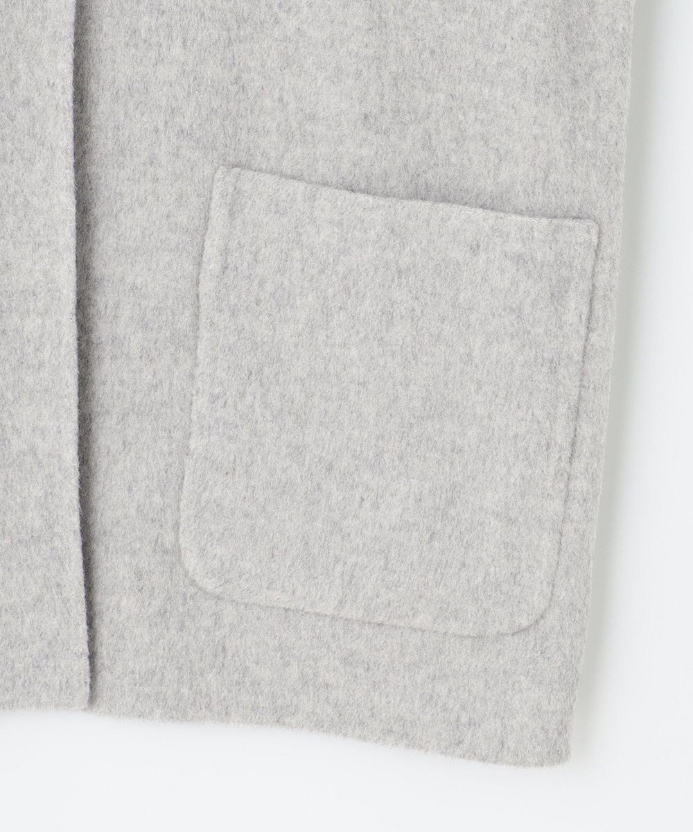 J.PRESS LADIES 【リバーシブル】ウールナイロン リバー フーデッドコート 