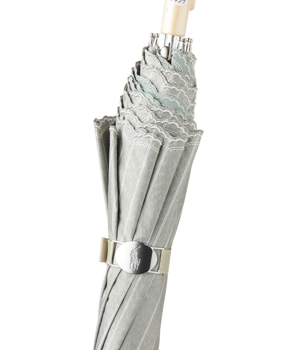 MOONBAT 【軽量】POLO RALPH LAUREN 晴雨兼用日傘 長傘 ストライプスカラ／遮光 遮熱 UV 