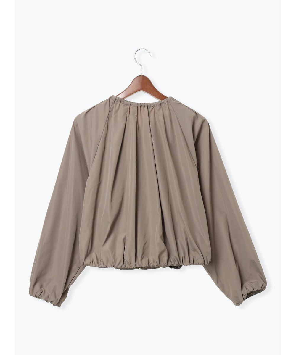 Te chichi ノーカラーギャザージップブルゾン 