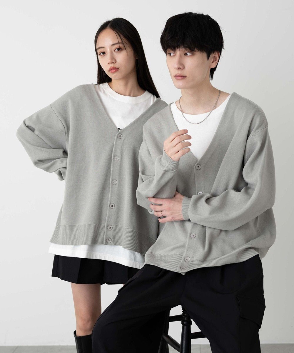 WEGO 【ユニセックス着用ITEM】ミラノリブカーディガン 