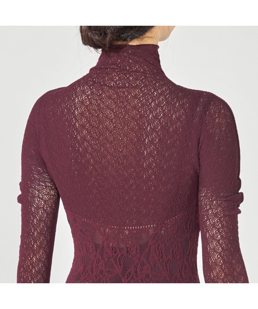 Chacott 【ノーソーイングニット】リバーシブルハイネックトップ 