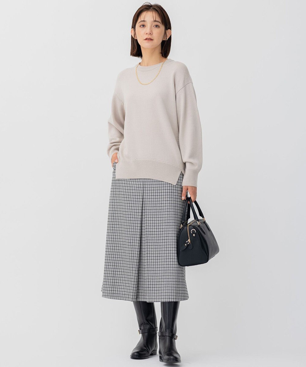 23区 【CLASSY.1月号掲載】ウールコード クルーネック ニット 