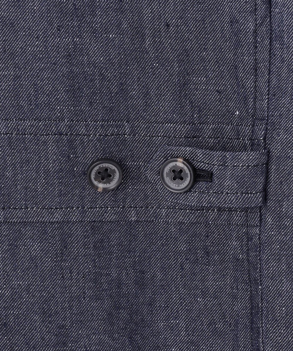 JOSEPH ABBOUD 【JAPANファブリック/セットアップ/清涼】LINEN DENIM ジャケット 