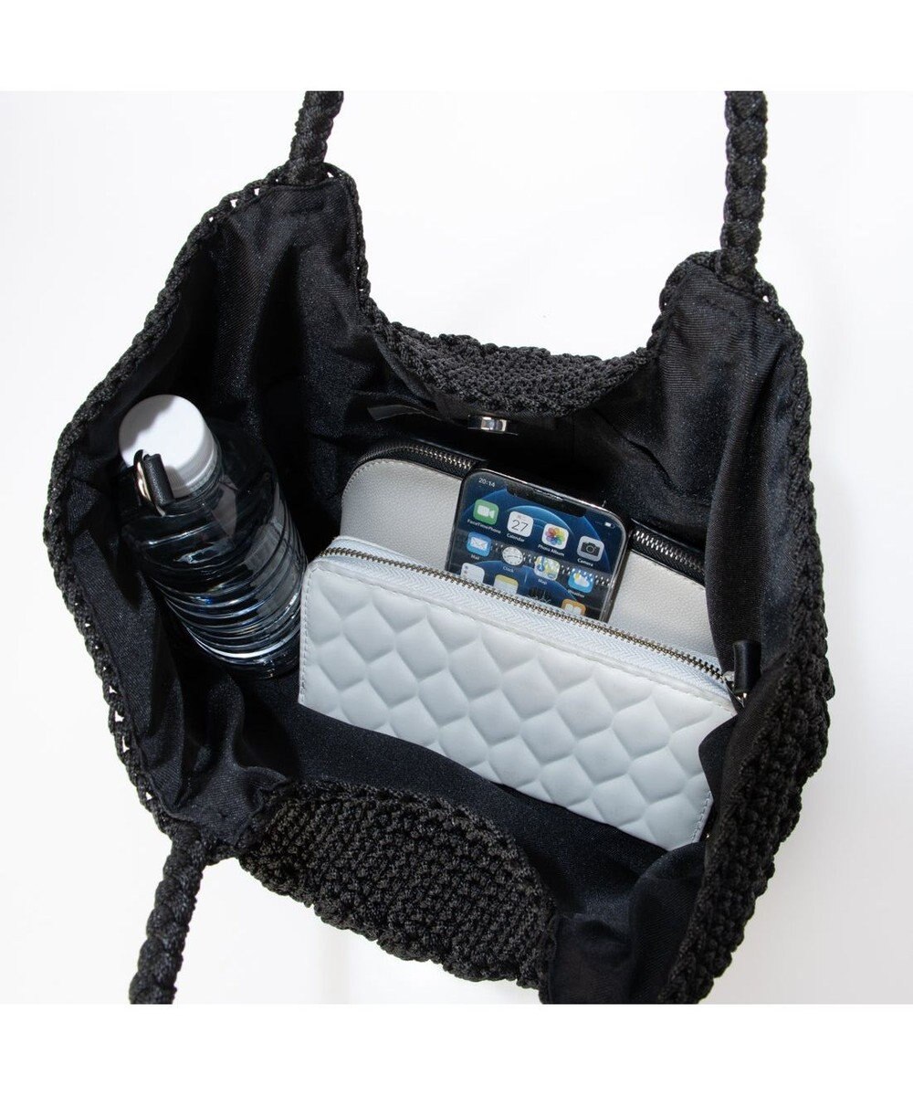 UNBILLION カシュカシュ cachecache / 柄編みベーシックトート カゴバッグ 