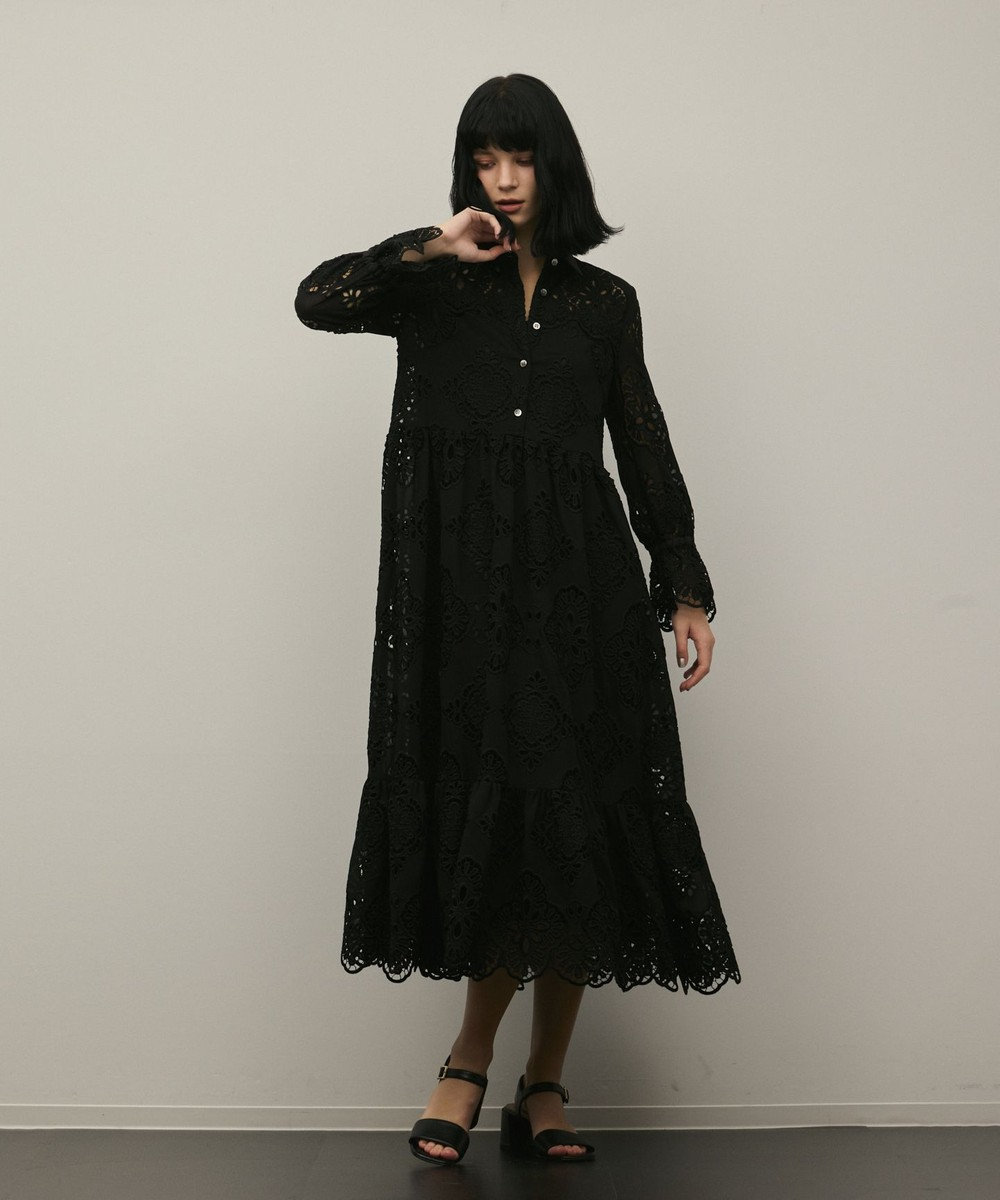 GRACE CONTINENTAL カットレースワンピース 