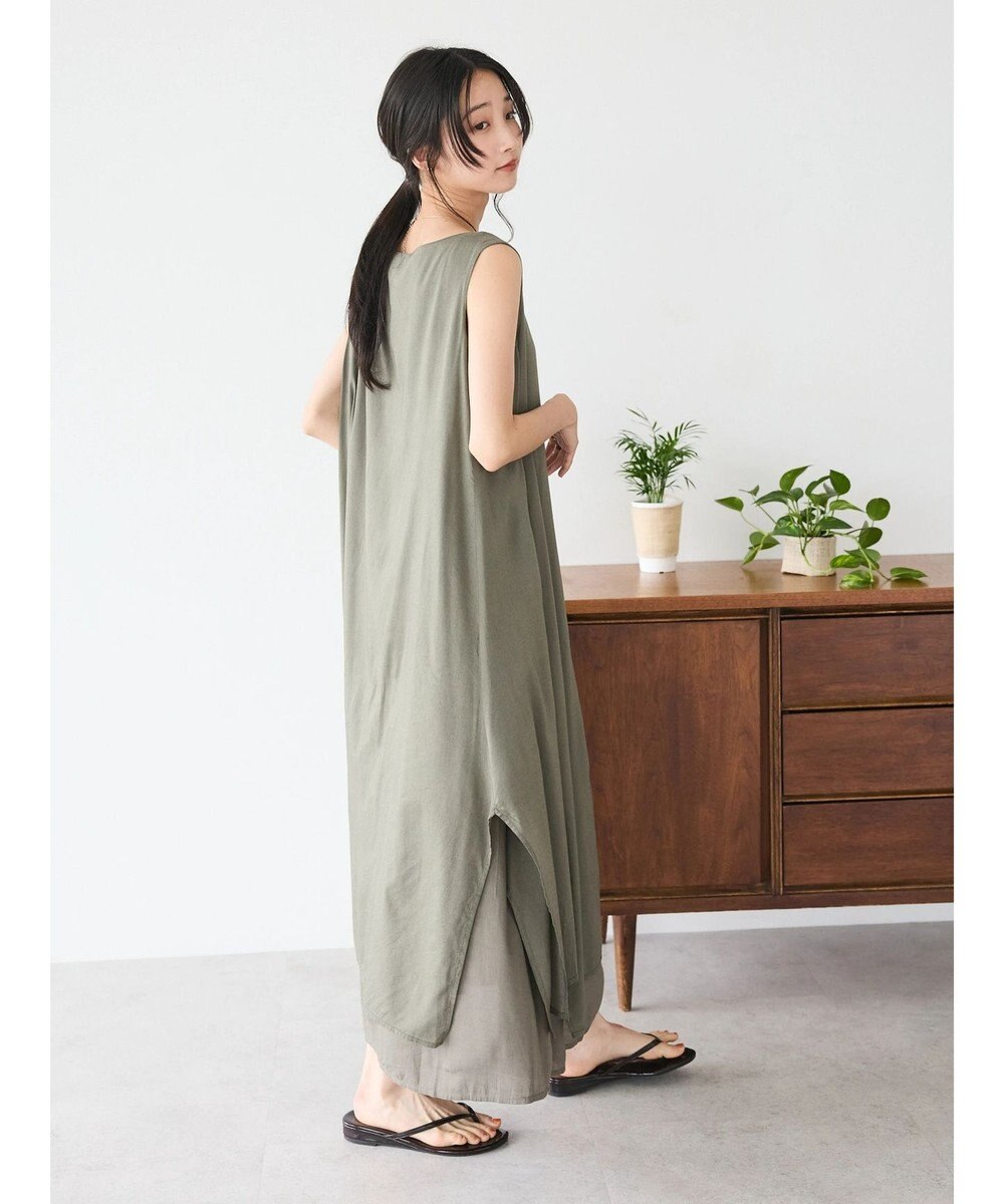 CRAFT STANDARD BOUTIQUE インド綿混フレアワンピース 