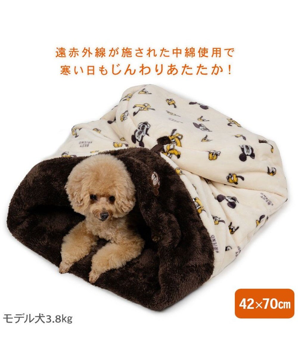 PET PARADISE ディズニー プルート 遠赤外線  寝袋 筒型 M 