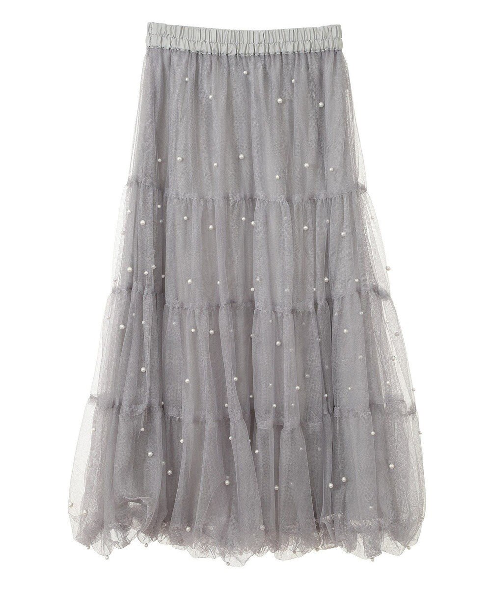 earth music&ecology チュールパールスカート 