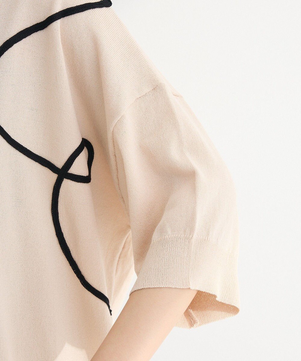 Green Parks 刺繍コードＶネックカーディガン 