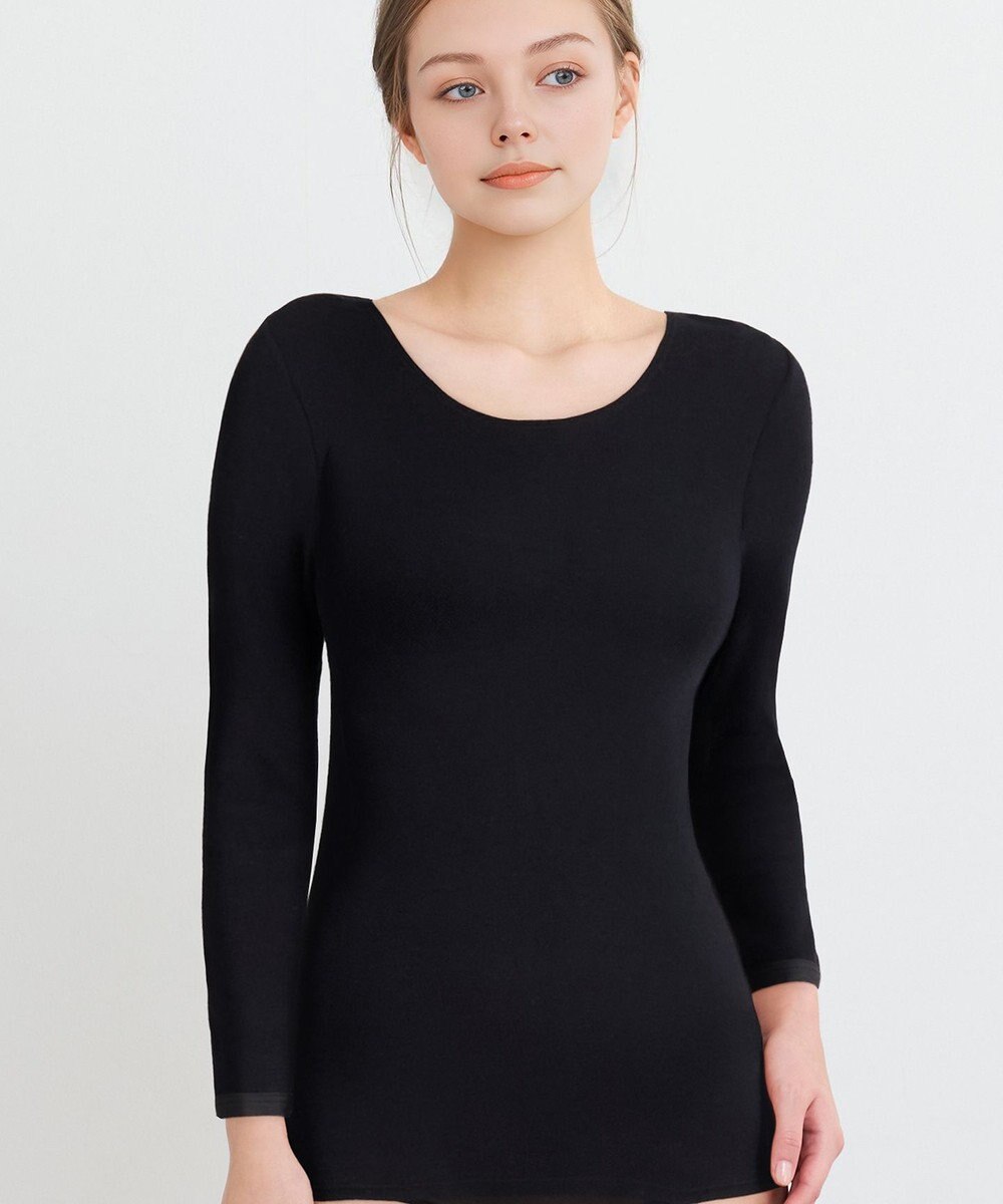 WACOAL 【極暖】 あったかインナー 8分袖 綿100％(身生地) 肌側起毛 しっかりあたたかい 長袖 レディース CLD395 /ワコール 