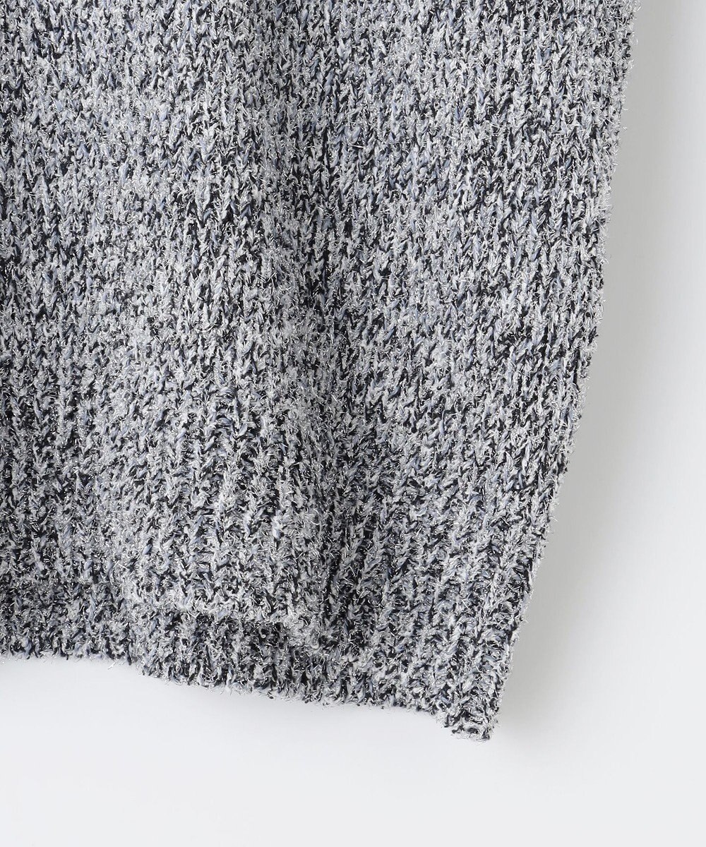 自由区 L 【洗える】ラメブークレ ニット 