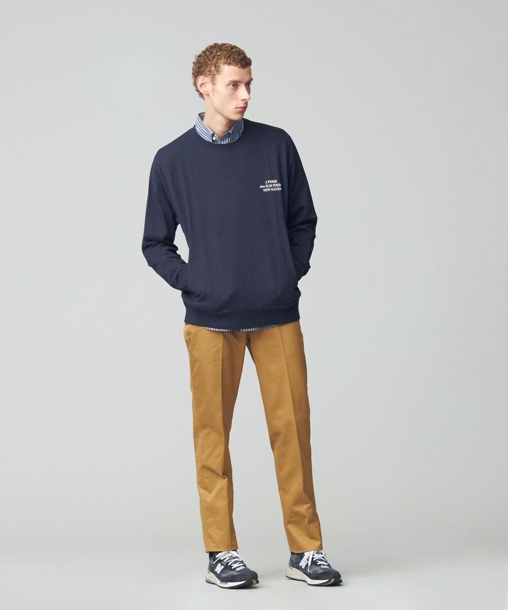 J.PRESS MEN インレージャージー アドレスプリント ロゴトレーナー 