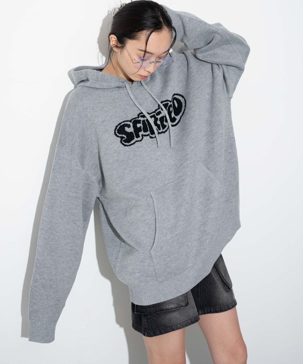 WEGO 【ユニセックス着用ITEM】ジャガードグラフィックパーカー 