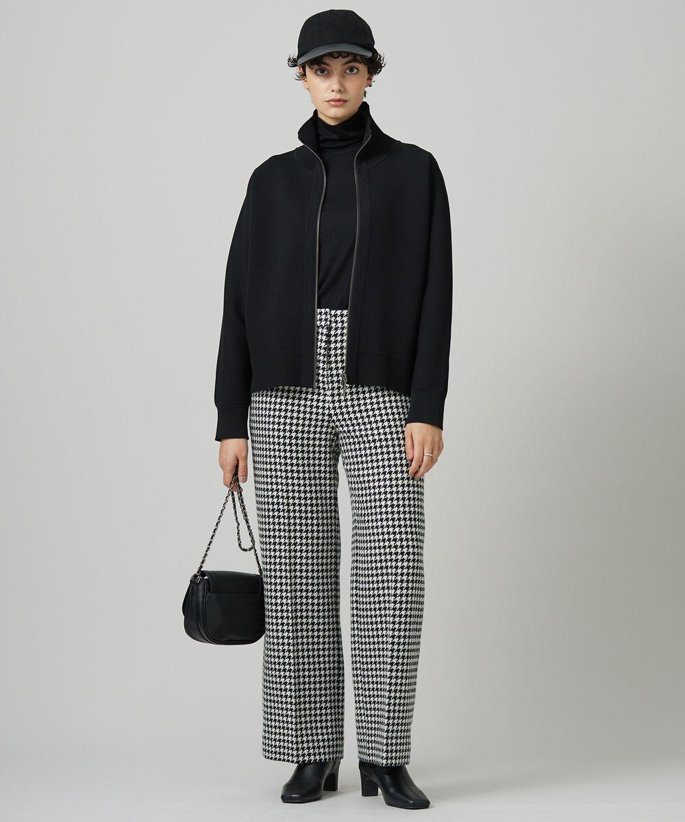 ICB 【洗える】シンセティックダブルフェイス ニットトラックジャケット 