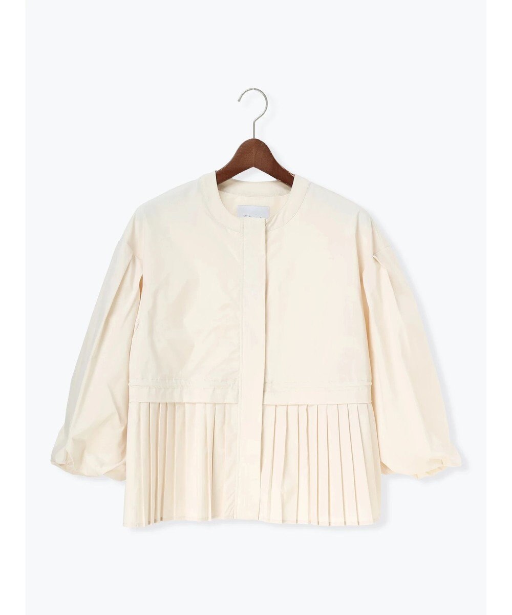 Te chichi 袖バルーンペプラムプリーツブルゾン 