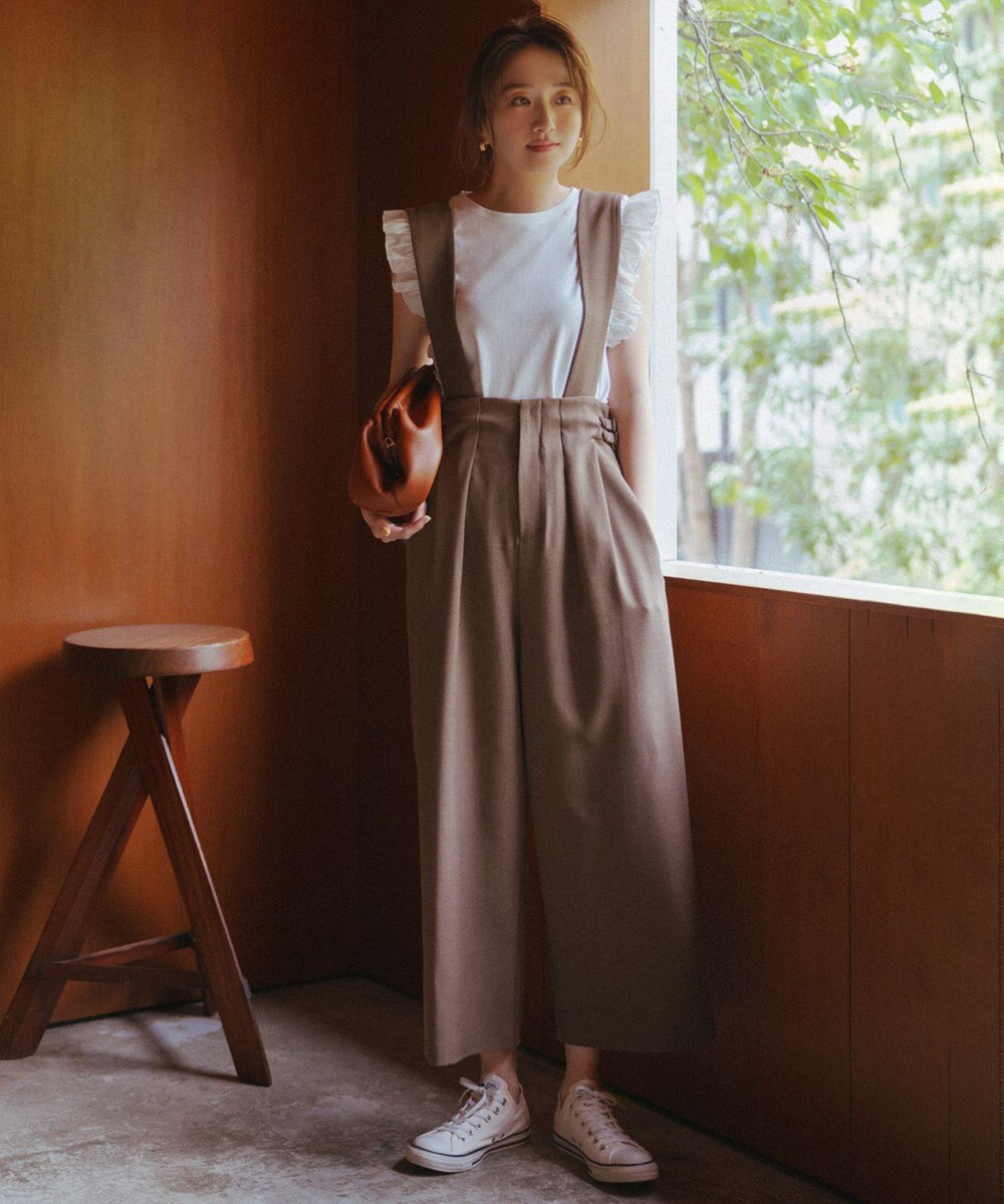 Feroux 【ONWARD CROSSET MAG掲載・2WAY】サイドストラップ パンツ 