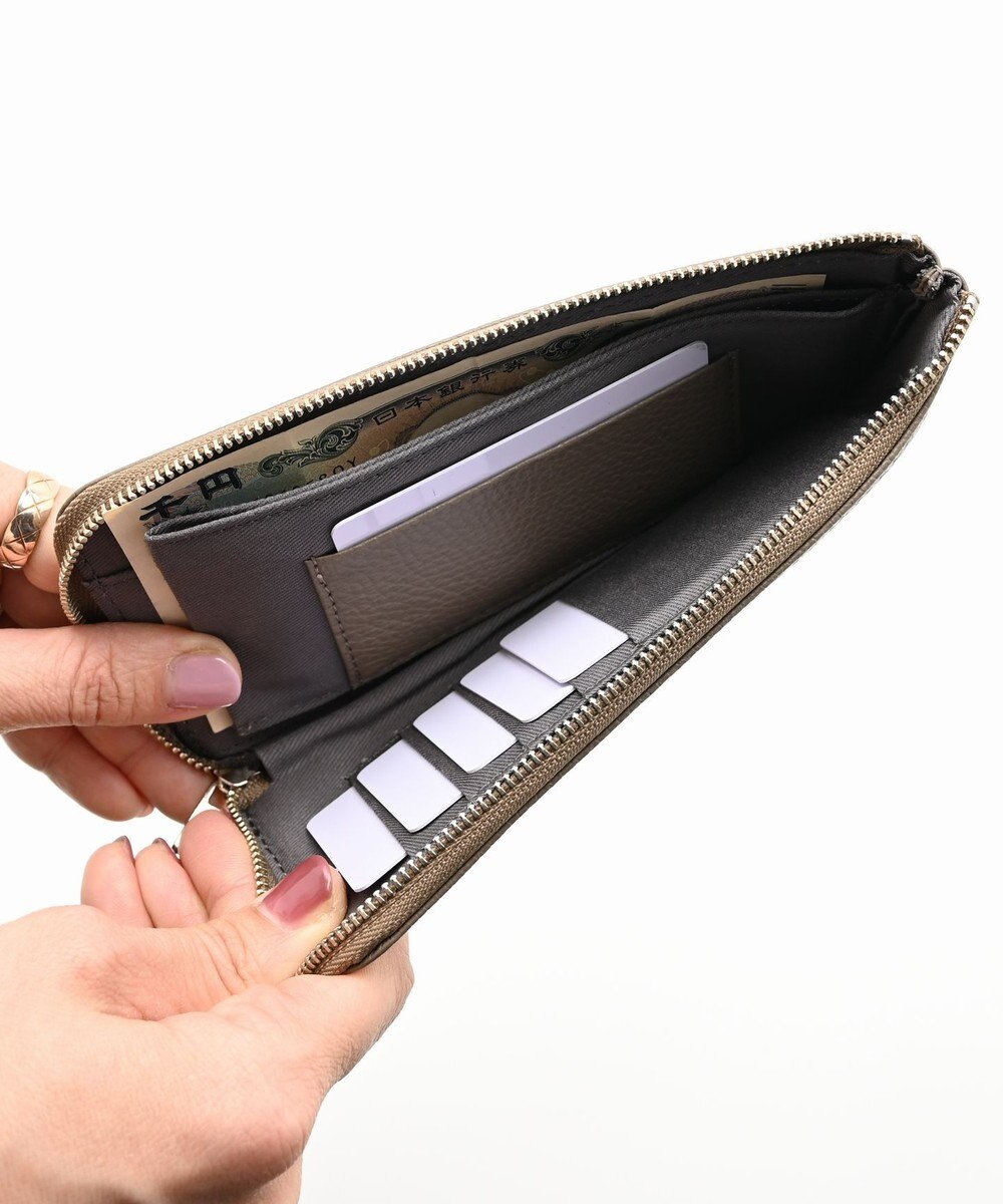 blancle シュリンクレザー Lジップ ロングウォレット 