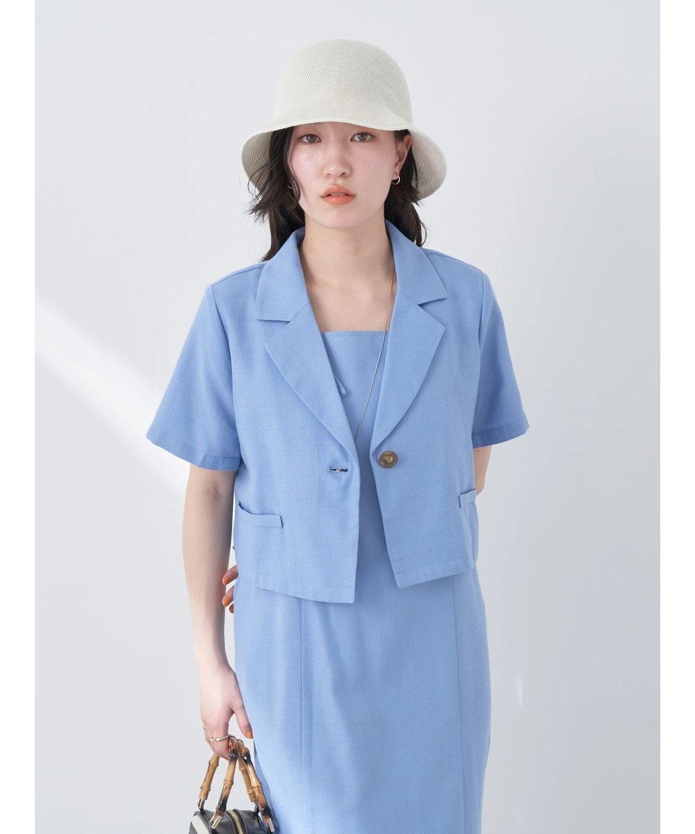 earth music&ecology リサイクルポリエステルブレンドショートシャツ 