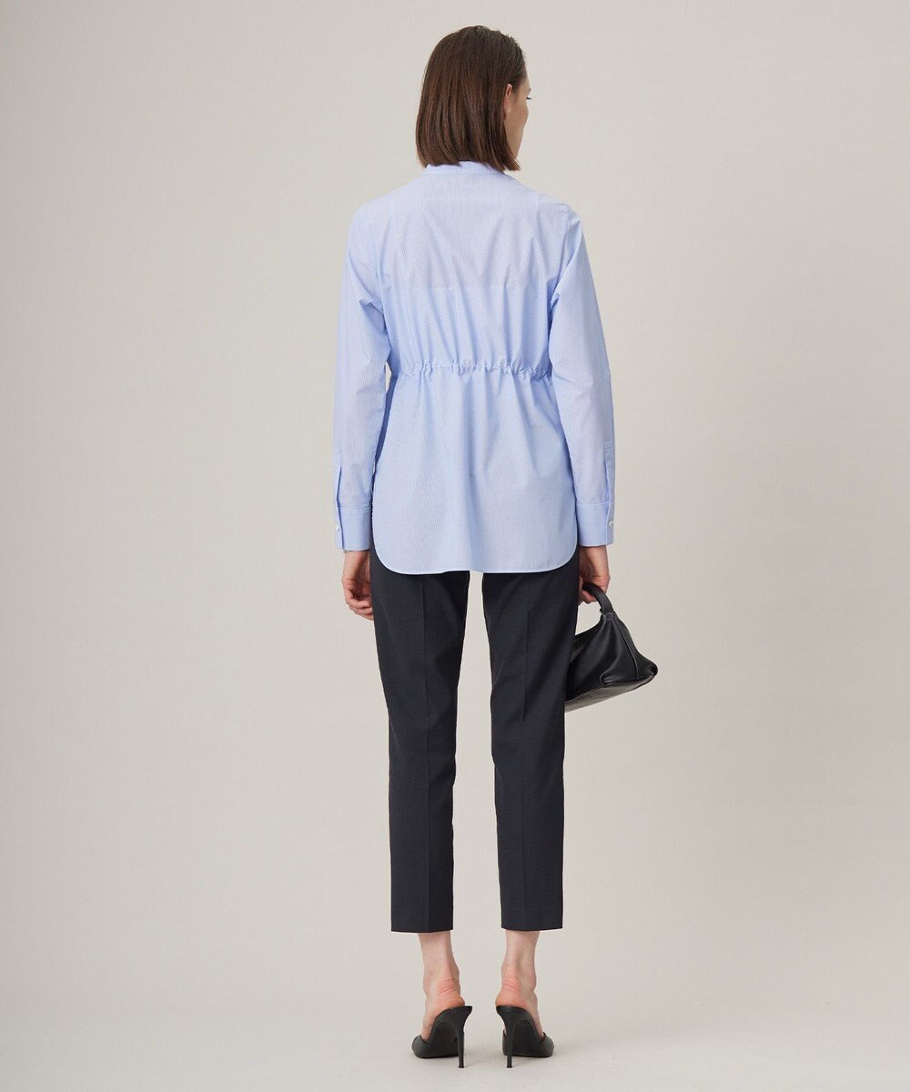 ICB 【洗える】 クリーンブロード バンドカラーシャツ 