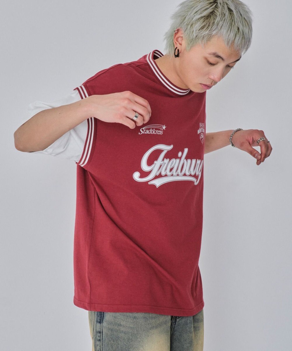 WEGO 【ユニセックス着用ITEM/MLサイズ展開】フェイクタンクグラフィックT（SS） 