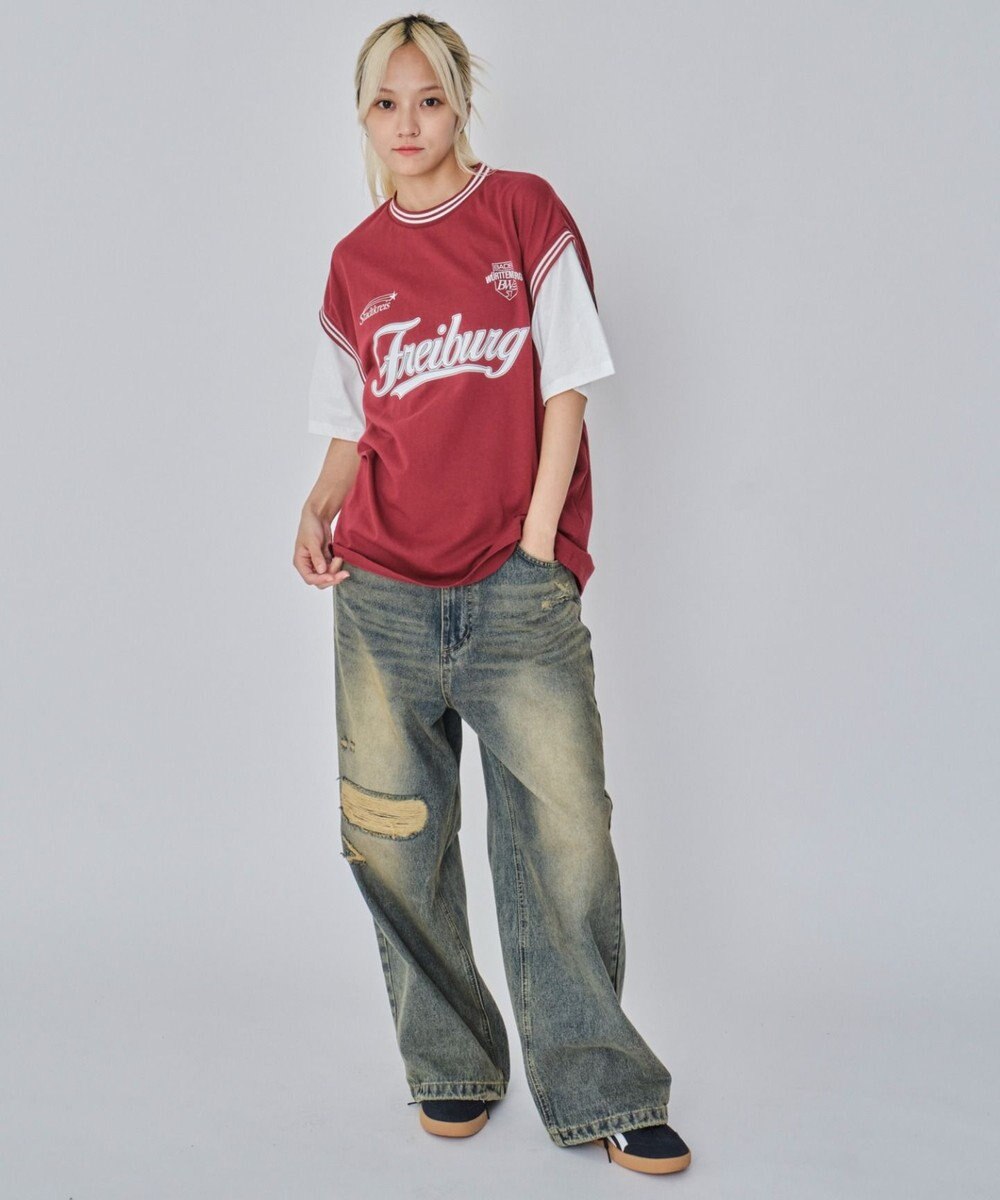 WEGO 【ユニセックス着用ITEM/MLサイズ展開】フェイクタンクグラフィックT（SS） 