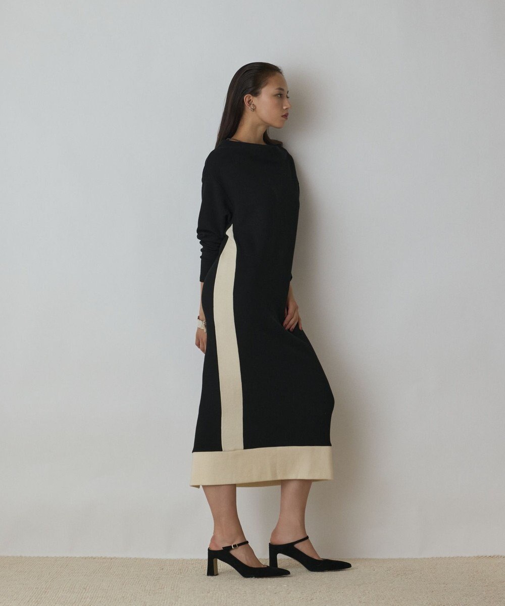 GRACE CONTINENTAL バイカラーカットワンピース 