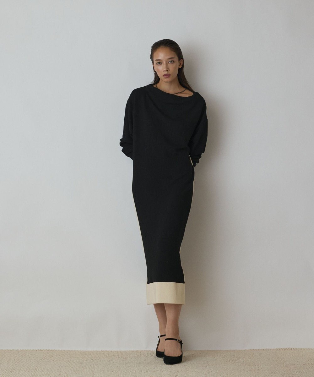 GRACE CONTINENTAL バイカラーカットワンピース 