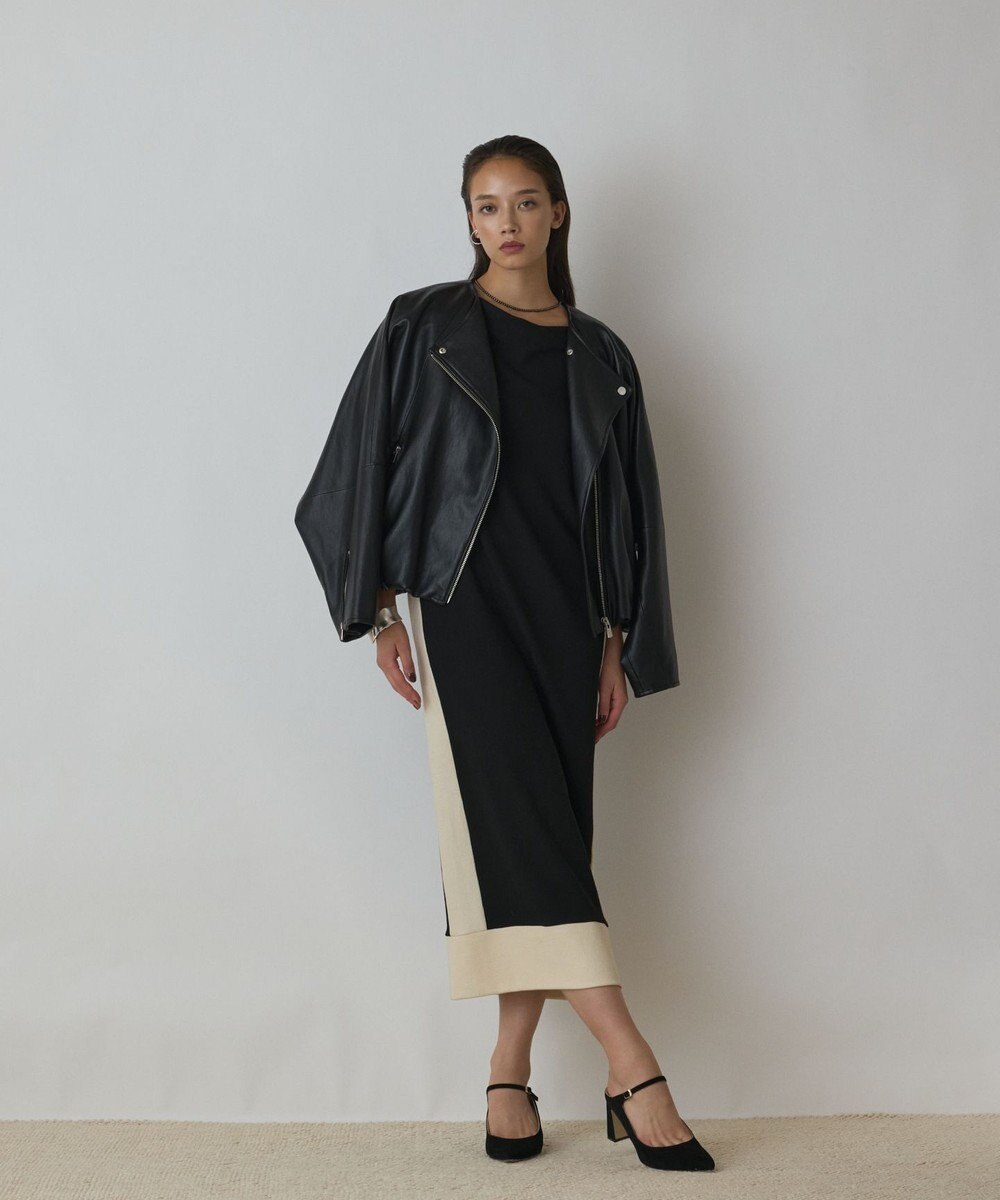 GRACE CONTINENTAL バイカラーカットワンピース 