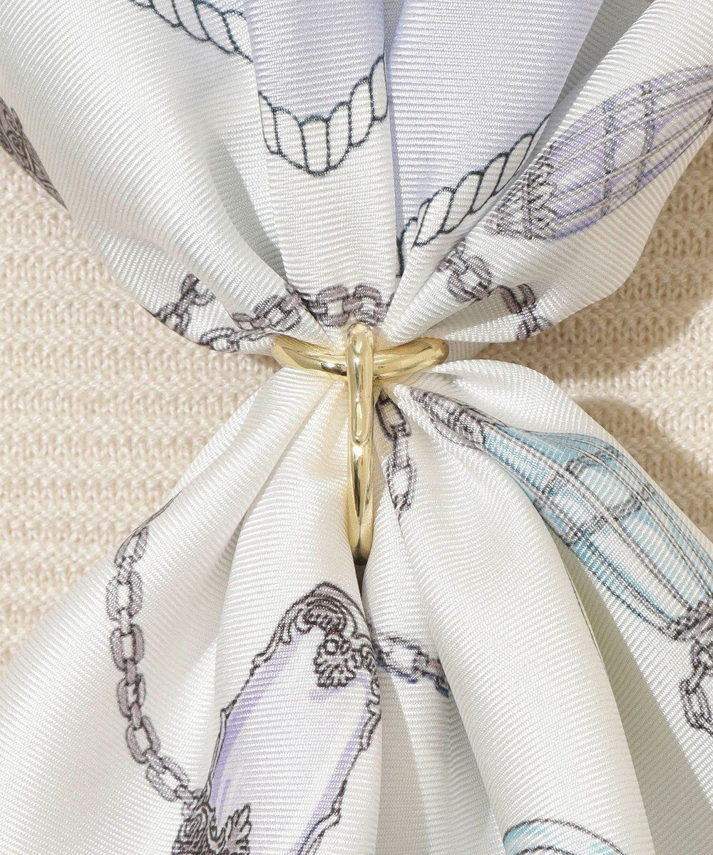 MOONBAT Luna Luce(ルナルーチェ)スカーフリング バックルモチーフ お手持ちのスカーフを通すだけ ギフト 