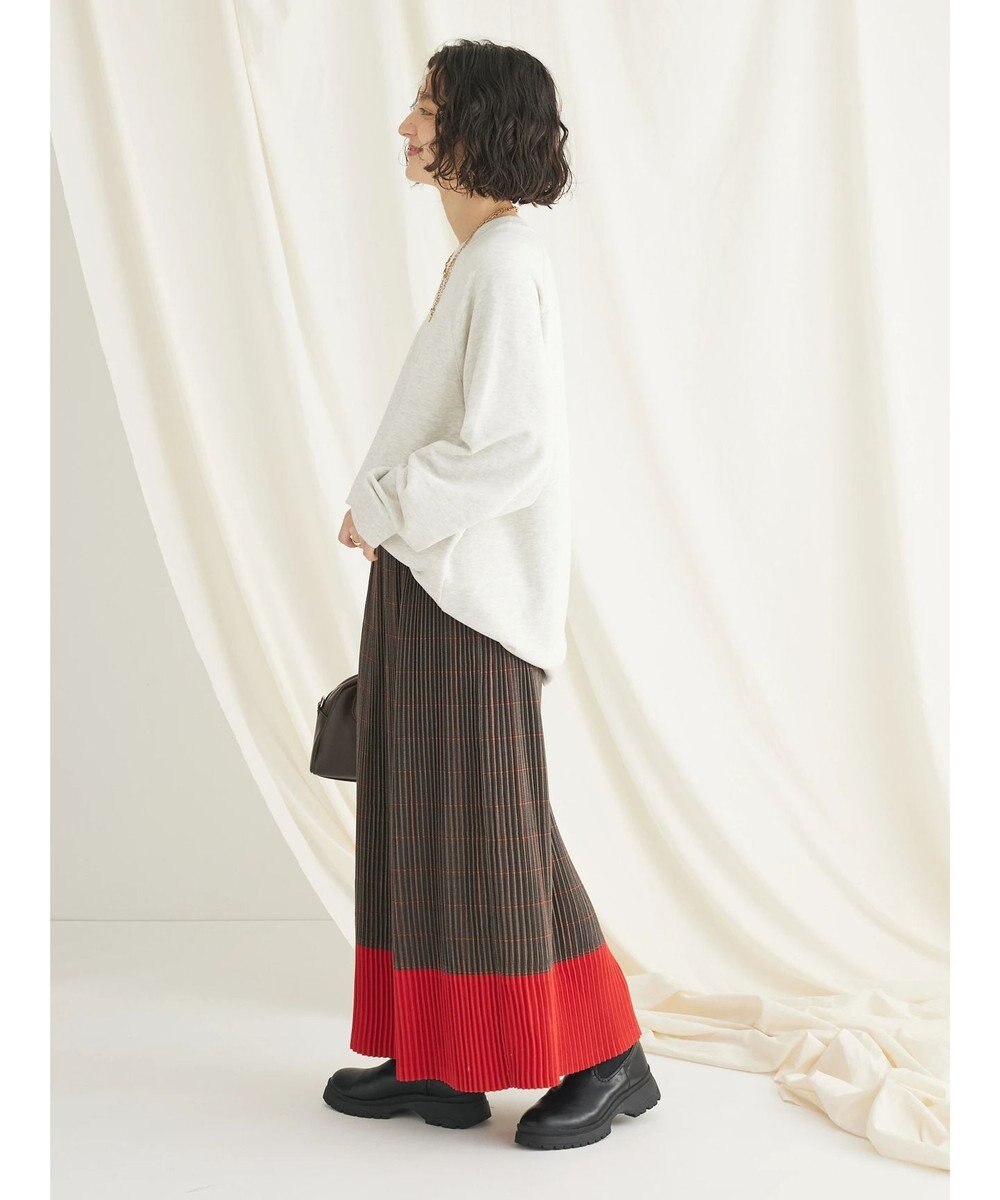 CRAFT STANDARD BOUTIQUE 配色チェックプリーツスカート 